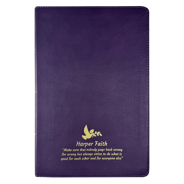 KJV Purple Standard Size Thinline Holy Bible Large Print