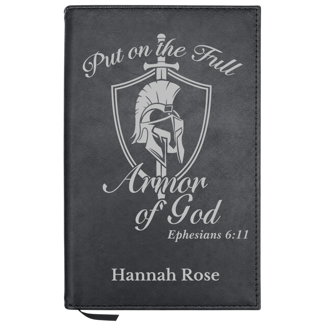 Personalized Leatherette Journal Notebook | Armor of God II - Shepherds Shelf