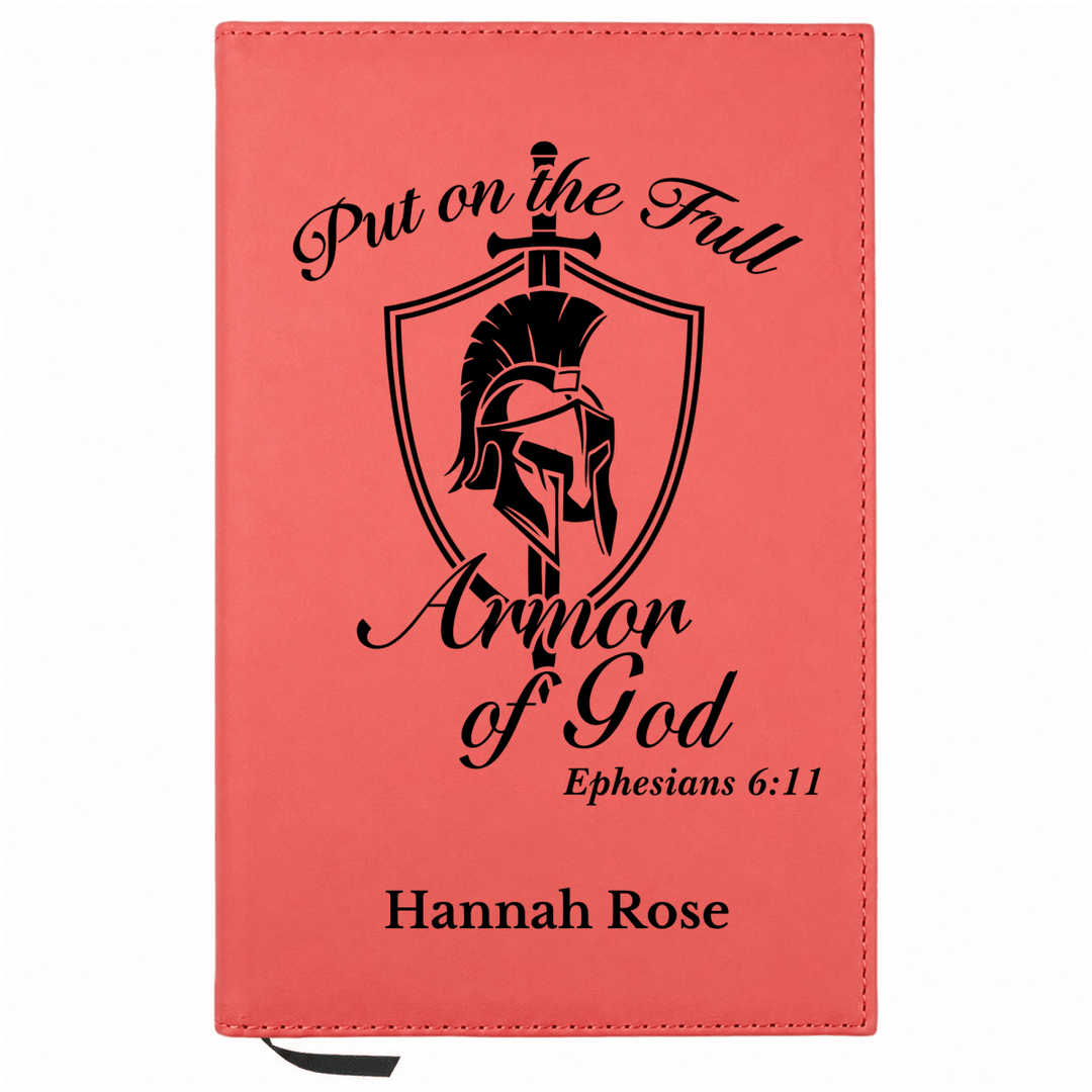 Personalized Leatherette Journal Notebook | Armor of God II - Shepherds Shelf