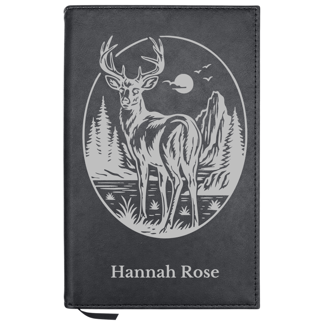 Personalized Leatherette Journal Notebook | Buck - Shepherds Shelf