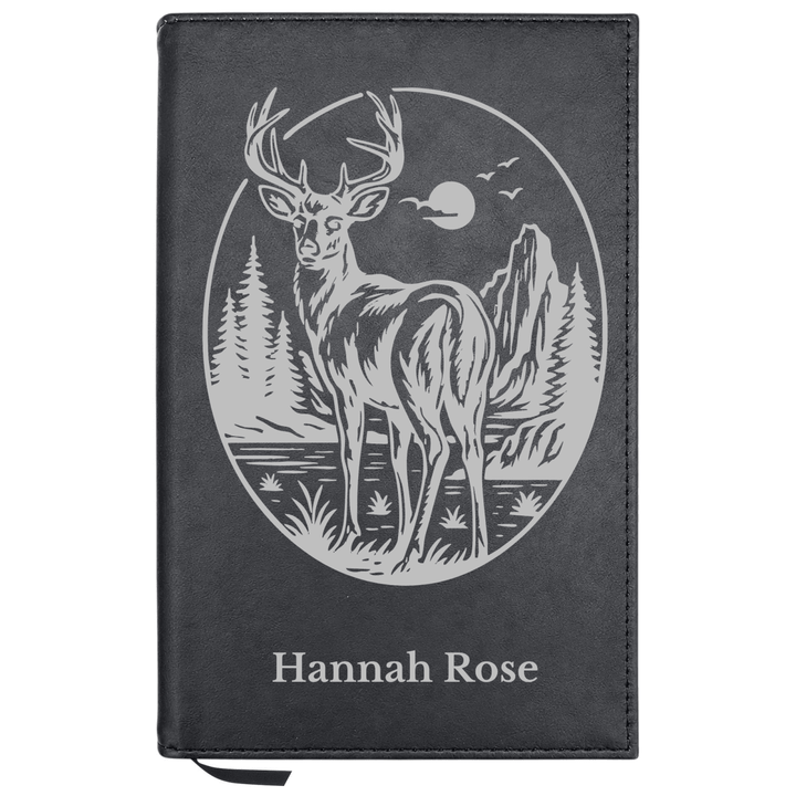 Personalized Leatherette Journal Notebook | Buck - Shepherds Shelf