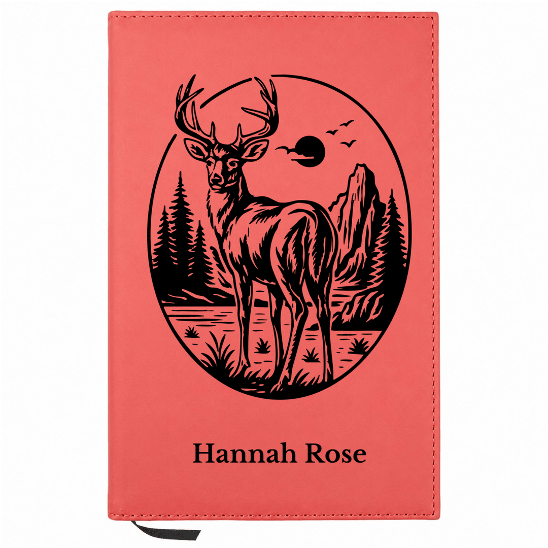 Personalized Leatherette Journal Notebook | Buck - Shepherds Shelf