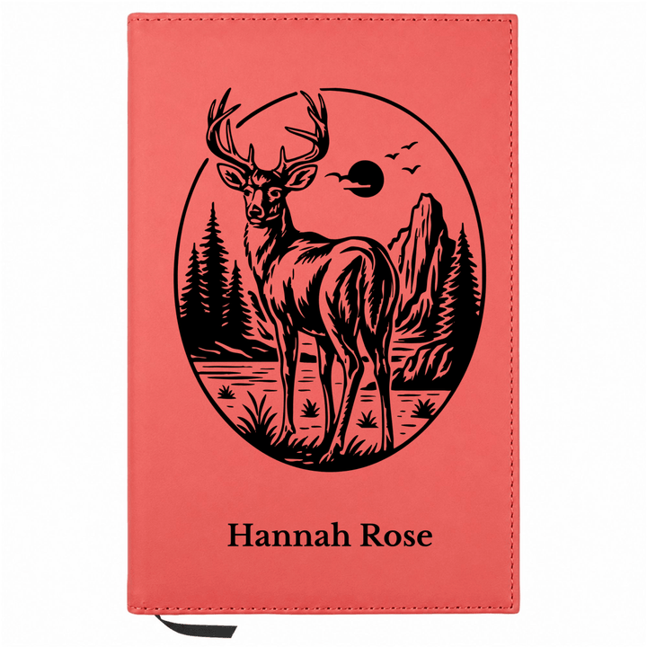 Personalized Leatherette Journal Notebook | Buck - Shepherds Shelf