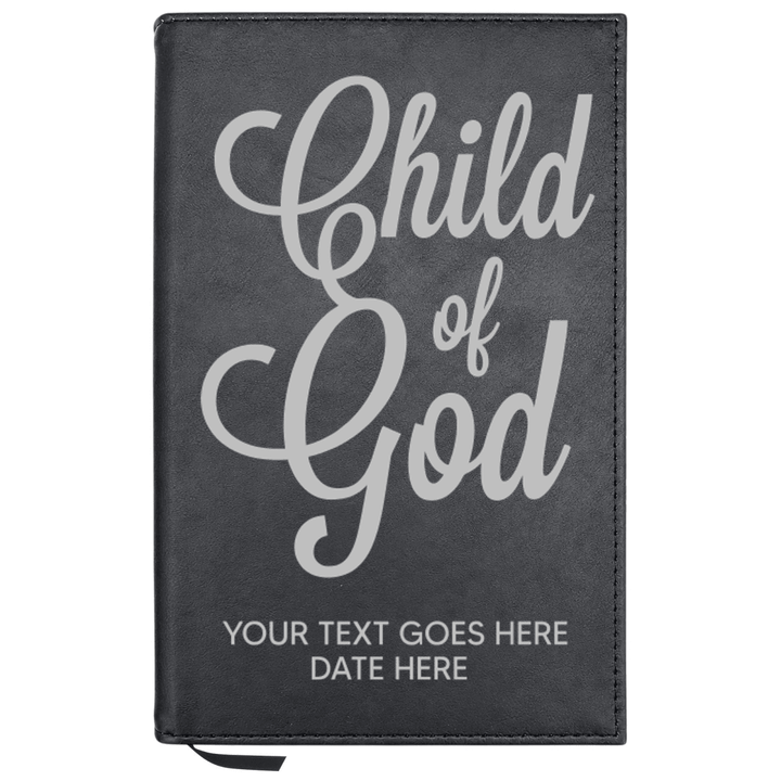 Personalized Leatherette Journal Notebook | Child of God - Shepherds Shelf