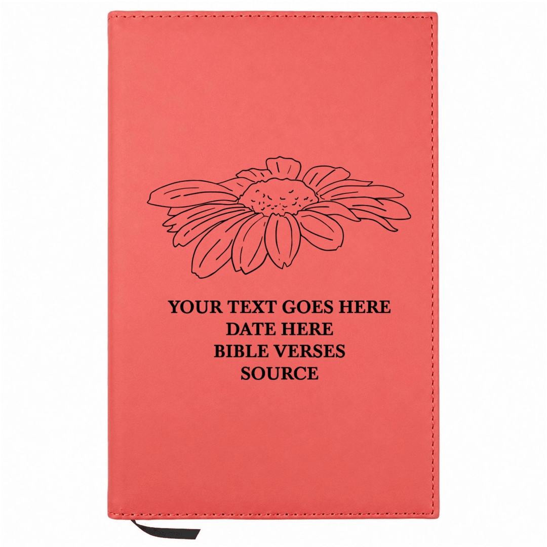 Personalized Leatherette Journal Notebook | Daisy - Shepherds Shelf