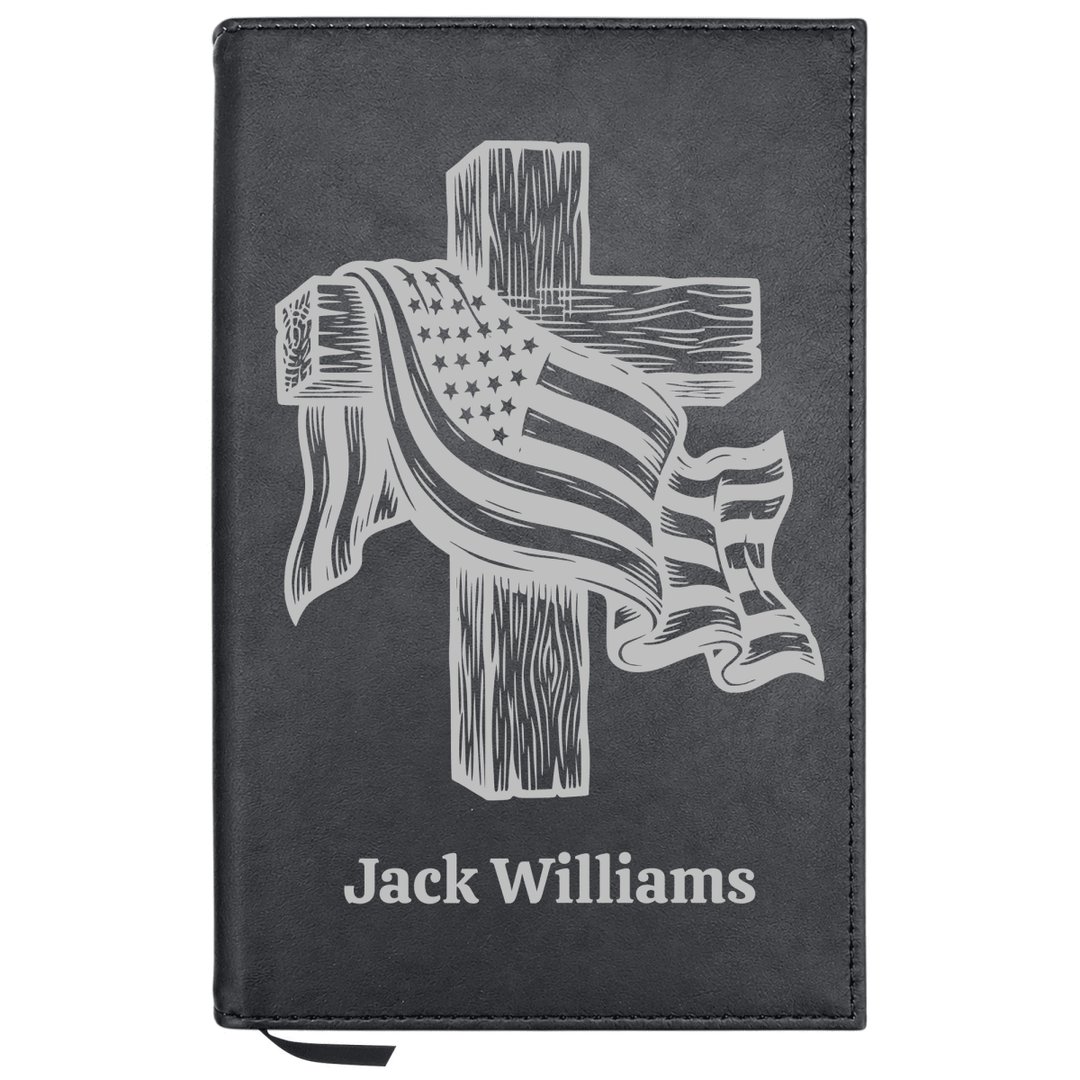 Personalized Leatherette Journal Notebook | Faith - Shepherds Shelf