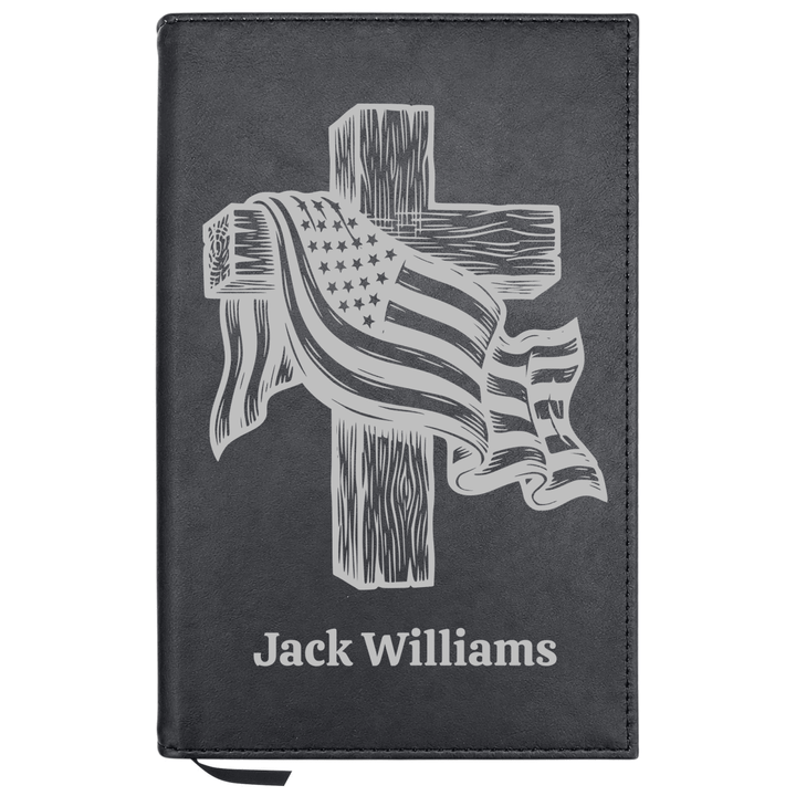 Personalized Leatherette Journal Notebook | Faith - Shepherds Shelf