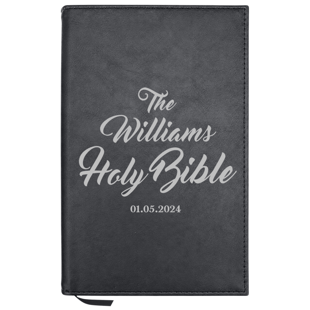 Personalized Leatherette Journal Notebook | Family Name - Shepherds Shelf