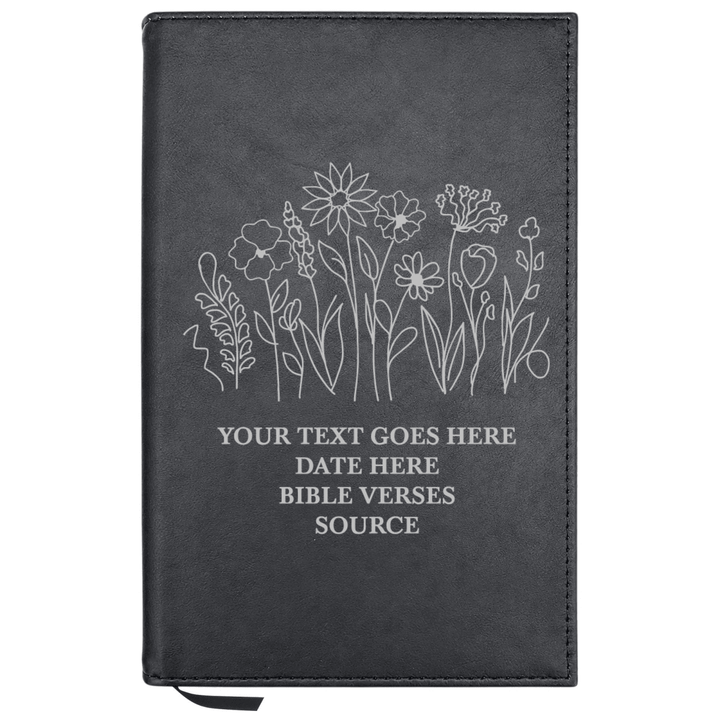 Personalized Leatherette Journal Notebook | Garden - Shepherds Shelf