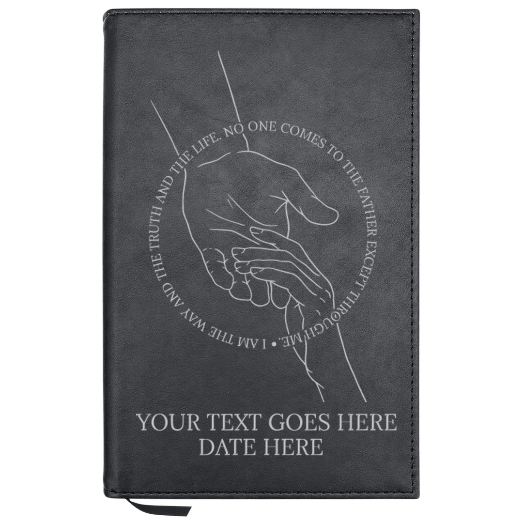 Personalized Leatherette Journal Notebook | Helping Hand - Shepherds Shelf
