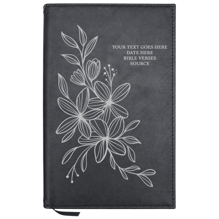 Personalized Leatherette Journal Notebook | Hyacinth - Shepherds Shelf