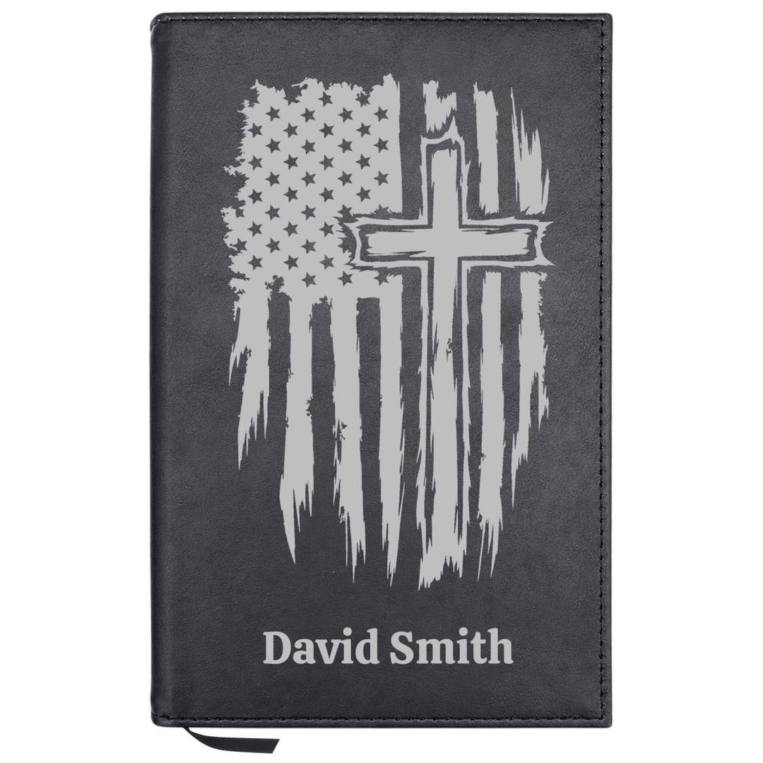 Personalized Leatherette Journal Notebook | One Nation - Shepherds Shelf