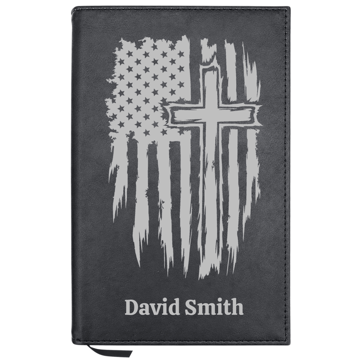 Personalized Leatherette Journal Notebook | One Nation - Shepherds Shelf