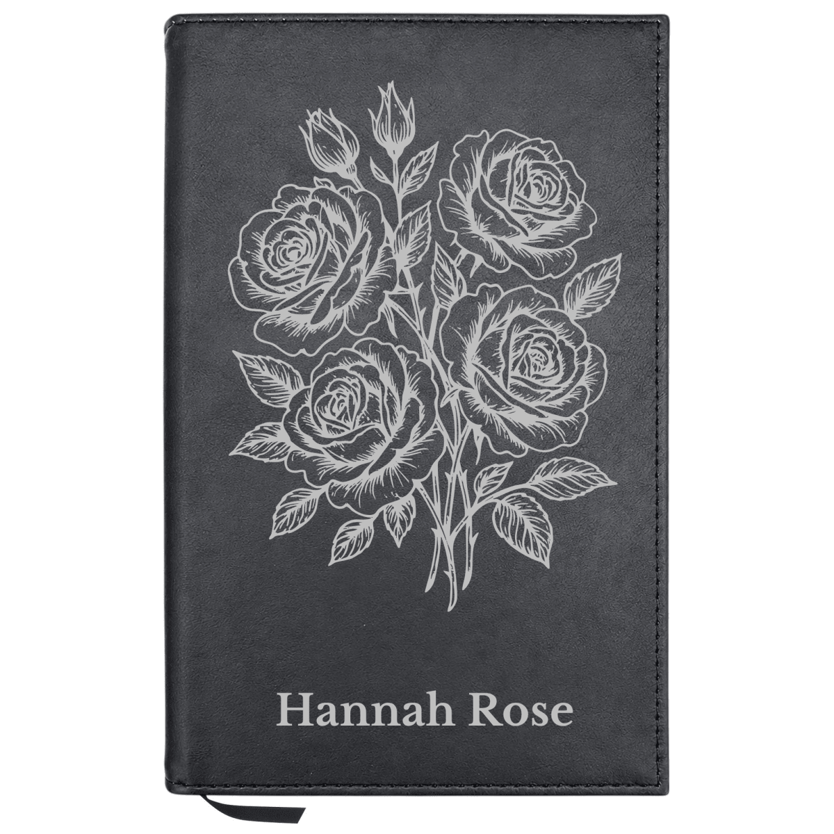 Personalized Leatherette Journal Notebook | Roses - Shepherds Shelf