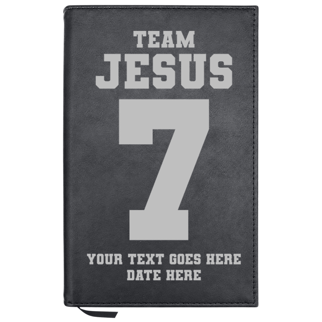 Personalized Leatherette Journal Notebook | Team Jesus - Shepherds Shelf