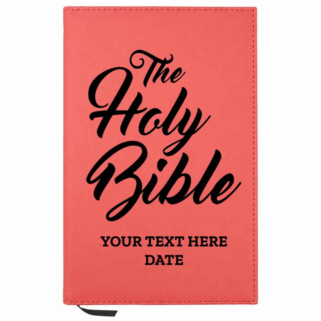 Personalized Leatherette Journal Notebook | The Holy Bible - Shepherds Shelf