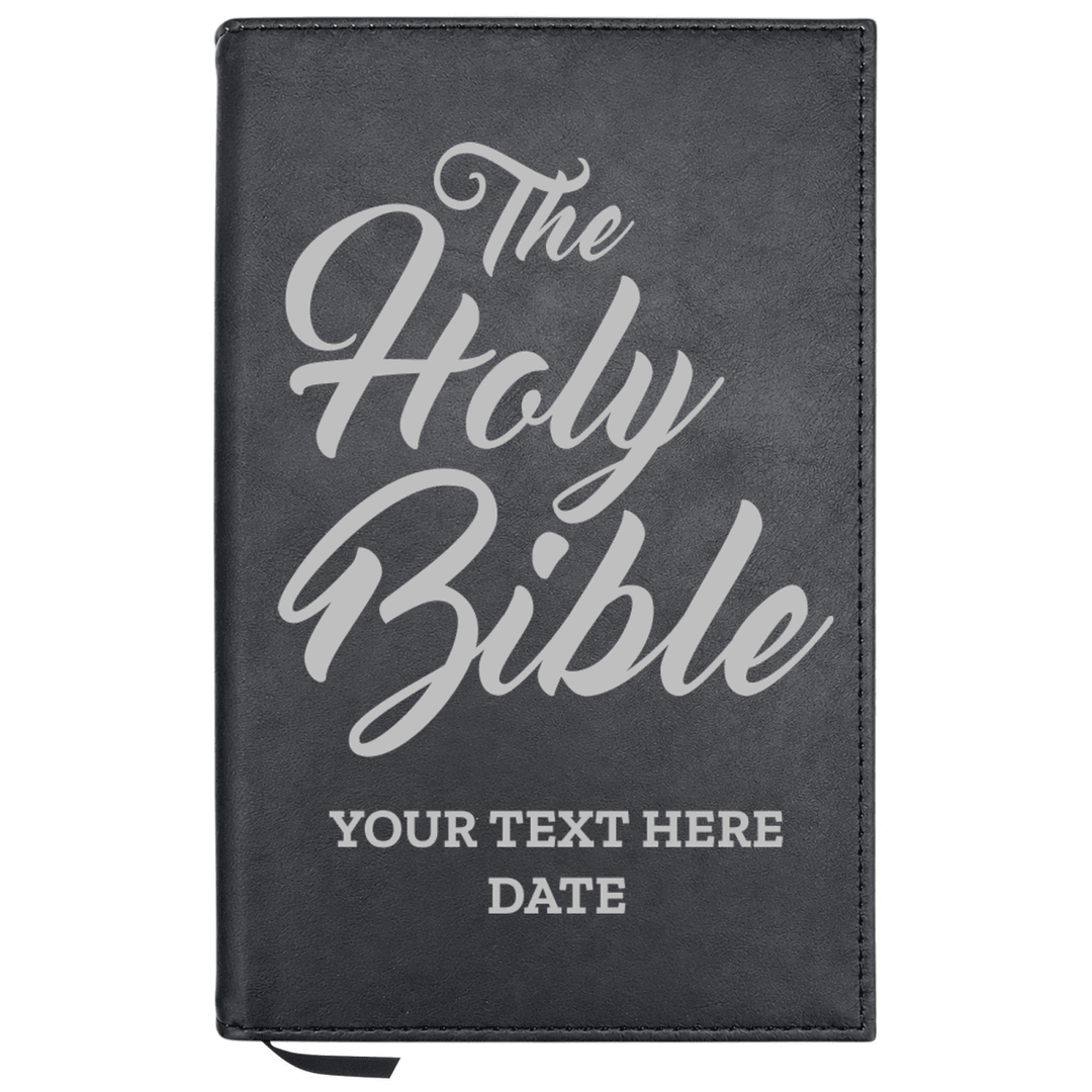 Personalized Leatherette Journal Notebook | The Holy Bible - Shepherds Shelf