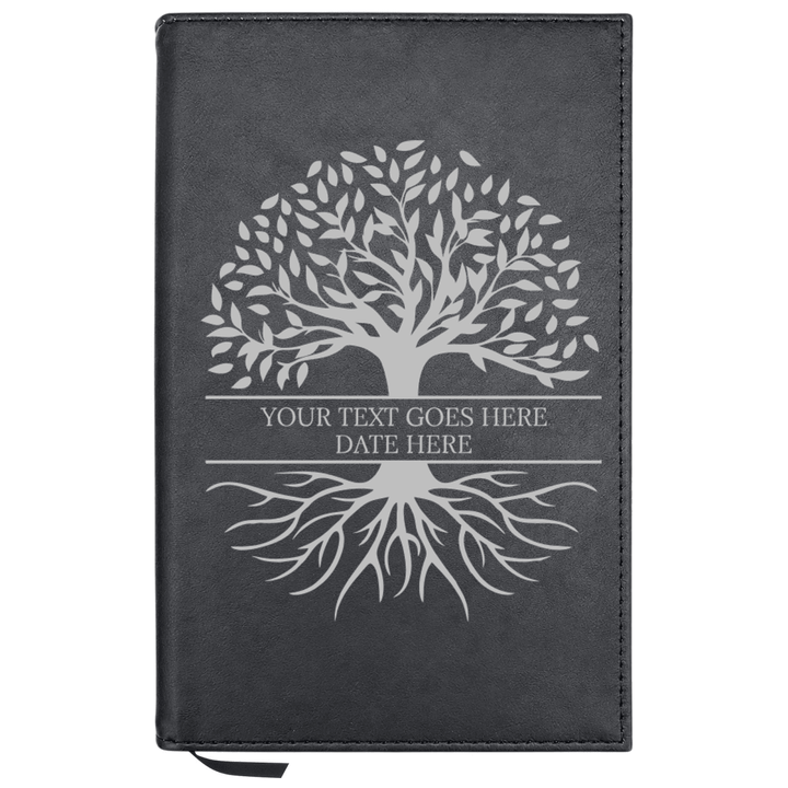 Personalized Leatherette Journal Notebook | Tree of Life - Shepherds Shelf