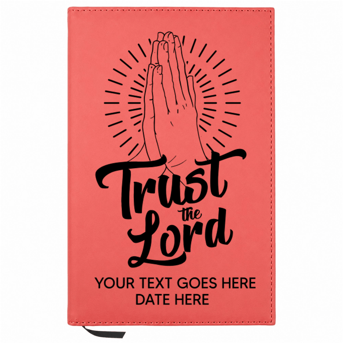 Personalized Leatherette Journal Notebook | Trust the Lord - Shepherds Shelf