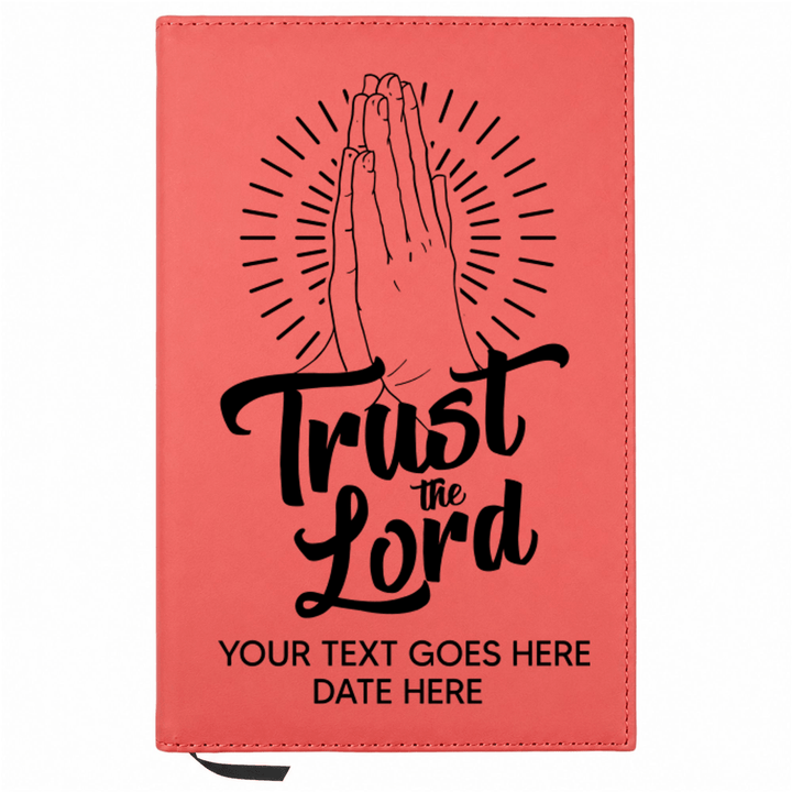Personalized Leatherette Journal Notebook | Trust the Lord - Shepherds Shelf