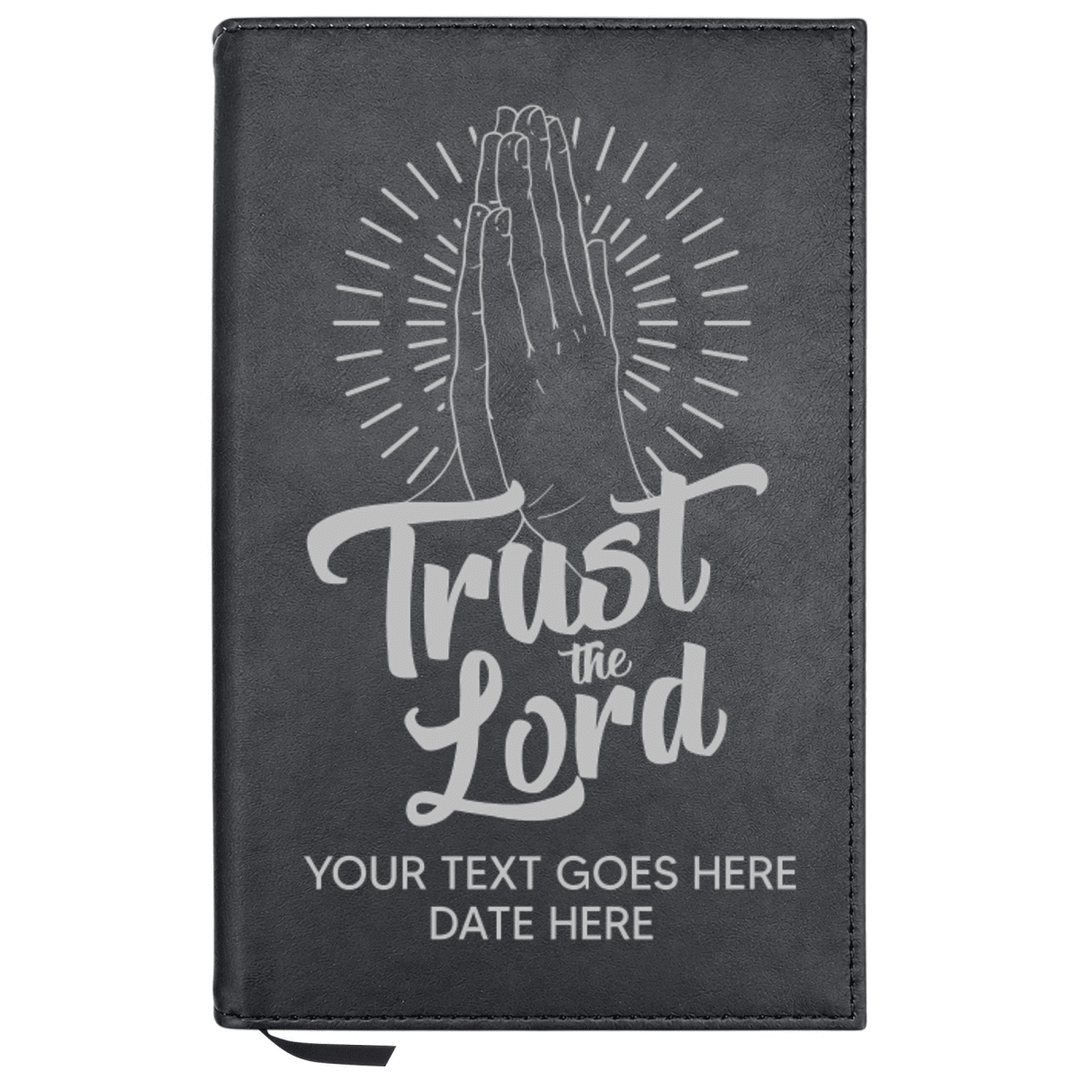Personalized Leatherette Journal Notebook | Trust the Lord - Shepherds Shelf