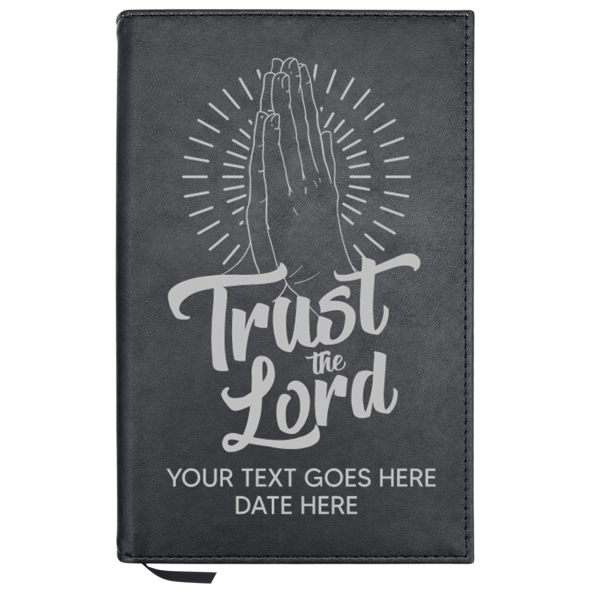 Personalized Leatherette Journal Notebook | Trust the Lord - Shepherds Shelf
