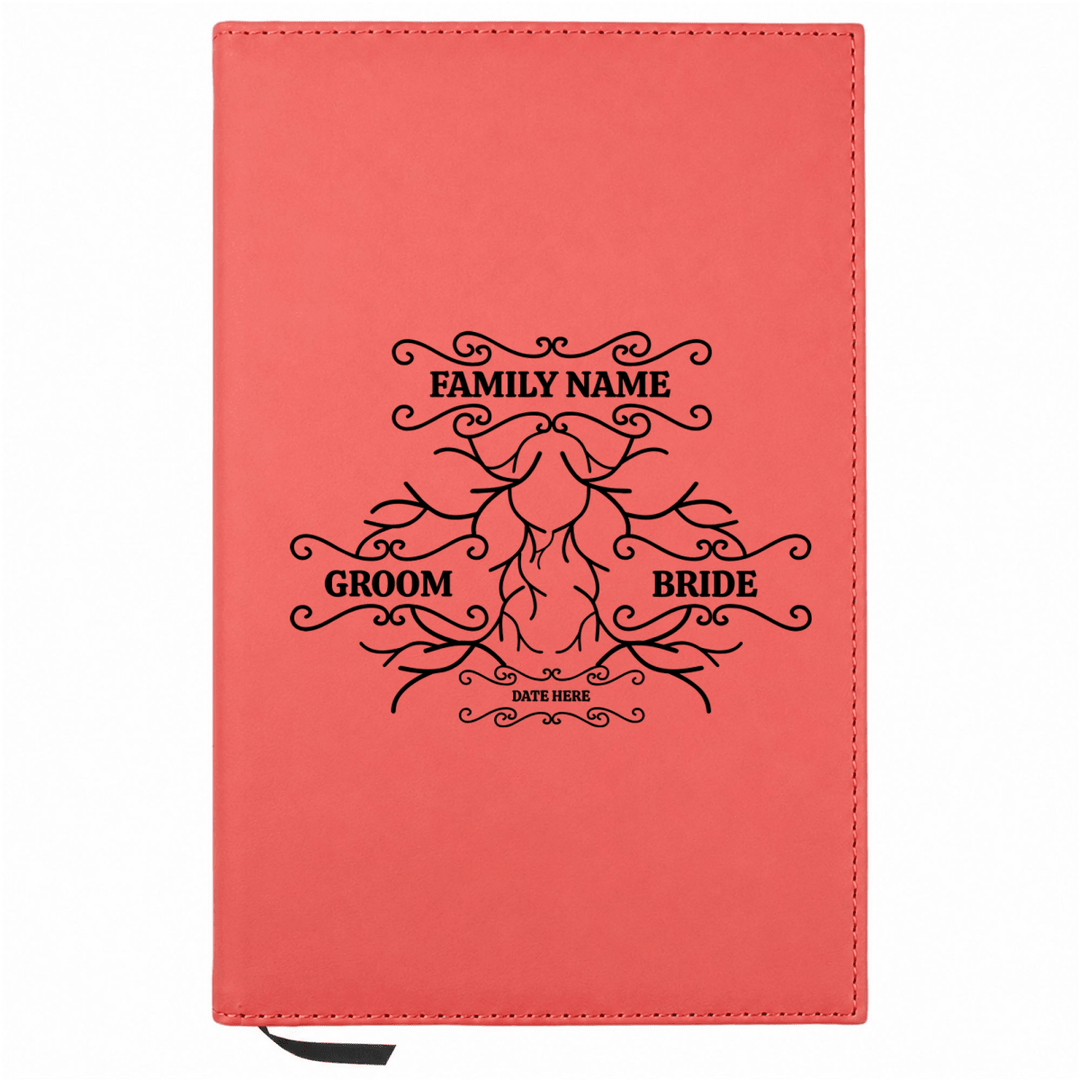 Personalized Leatherette Journal Notebook | Wedding Collection - Shepherds Shelf