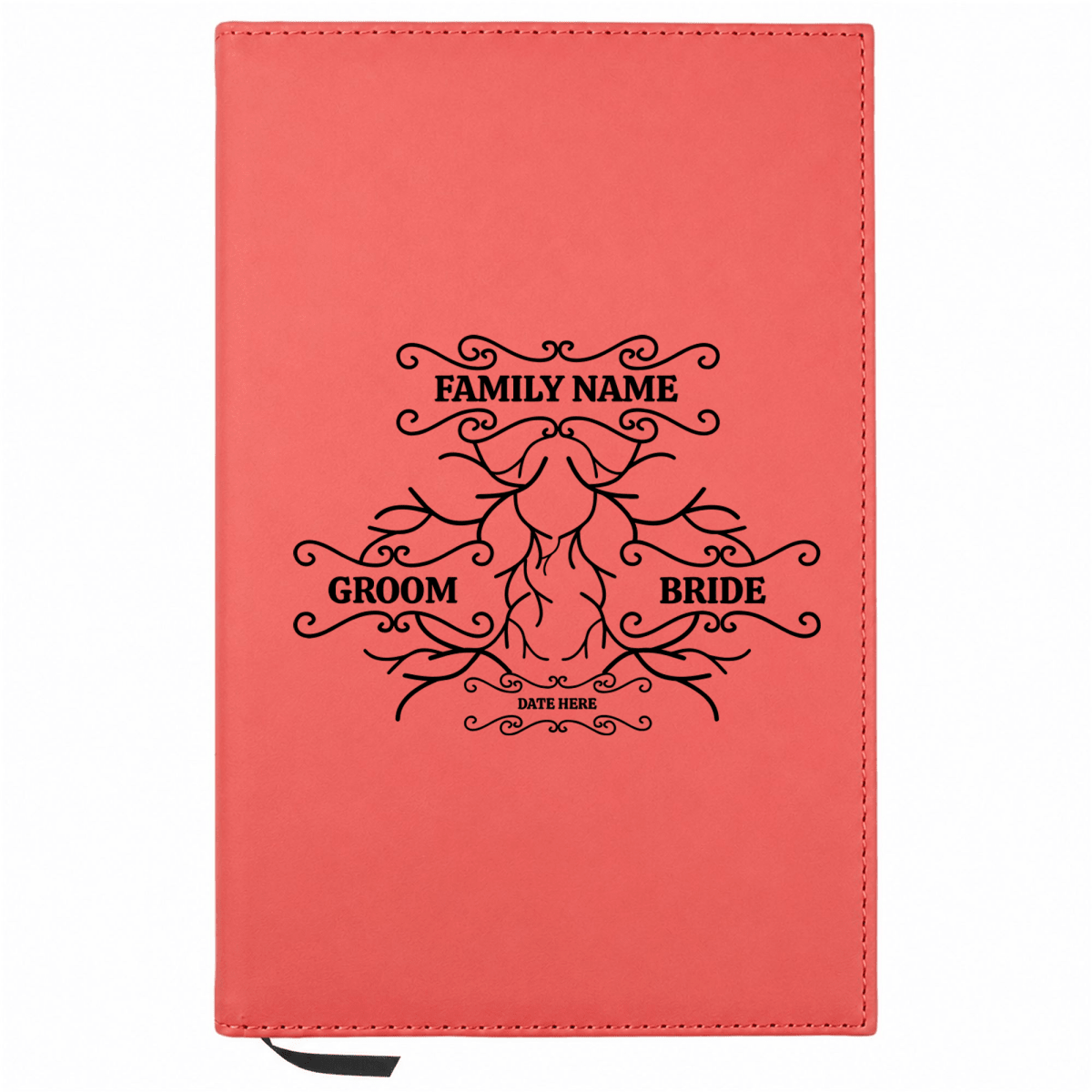 Personalized Leatherette Journal Notebook | Wedding Collection - Shepherds Shelf