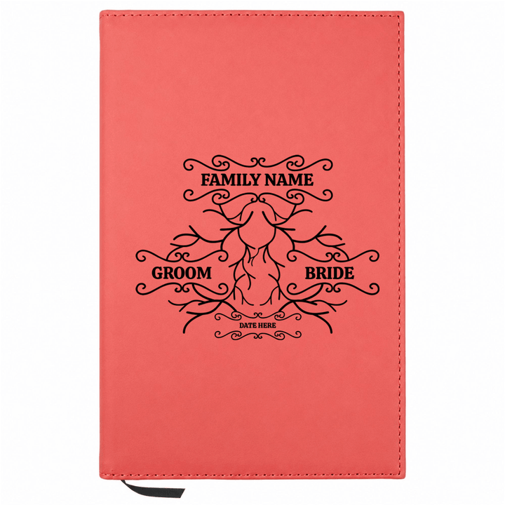 Personalized Leatherette Journal Notebook | Wedding Collection - Shepherds Shelf