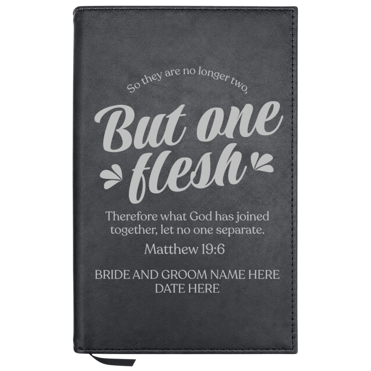 Personalized Leatherette Journal Notebook | Wedding Collection - Shepherds Shelf