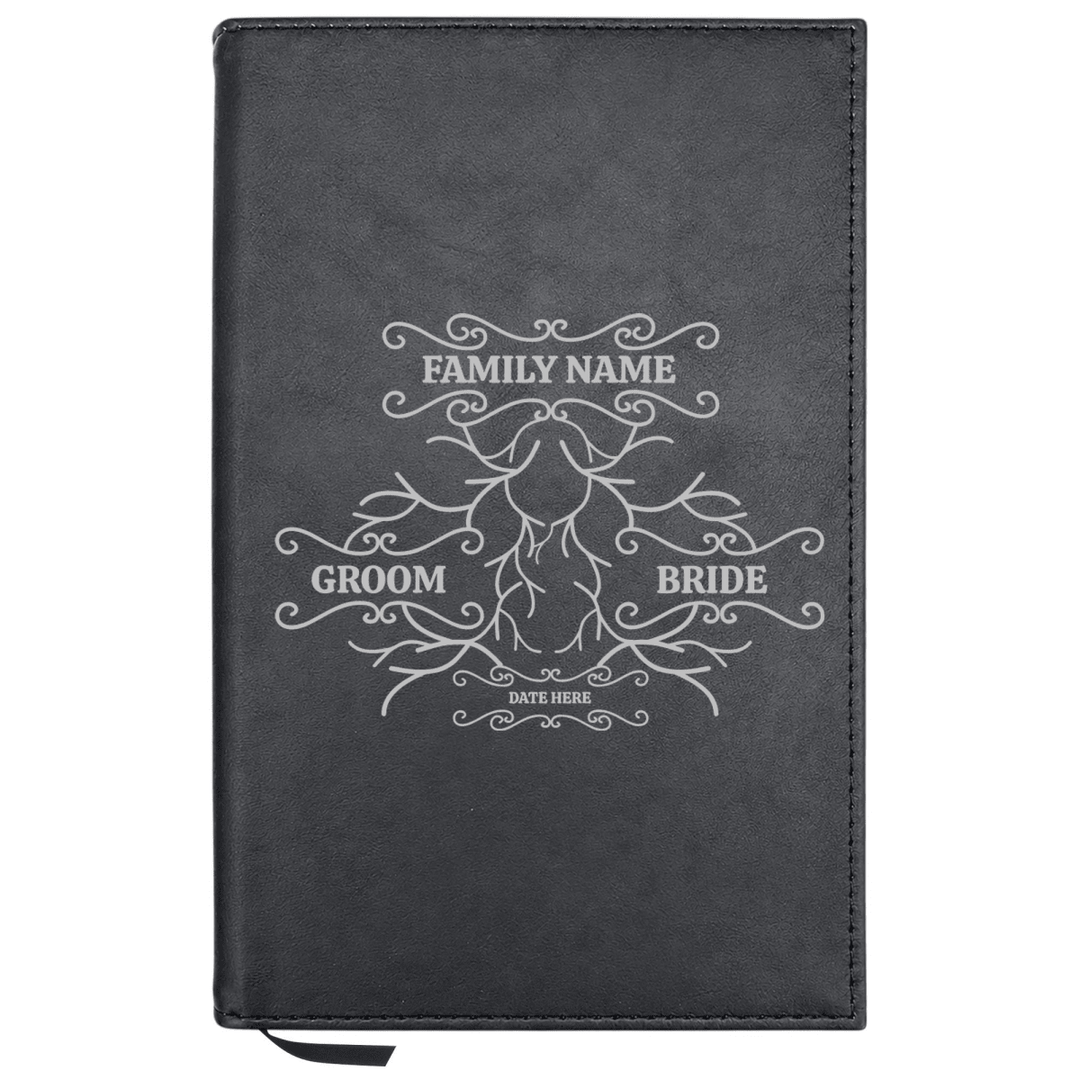 Personalized Leatherette Journal Notebook | Wedding Collection - Shepherds Shelf
