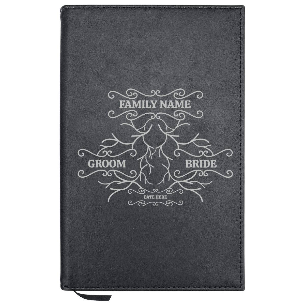 Personalized Leatherette Journal Notebook | Wedding Collection - Shepherds Shelf