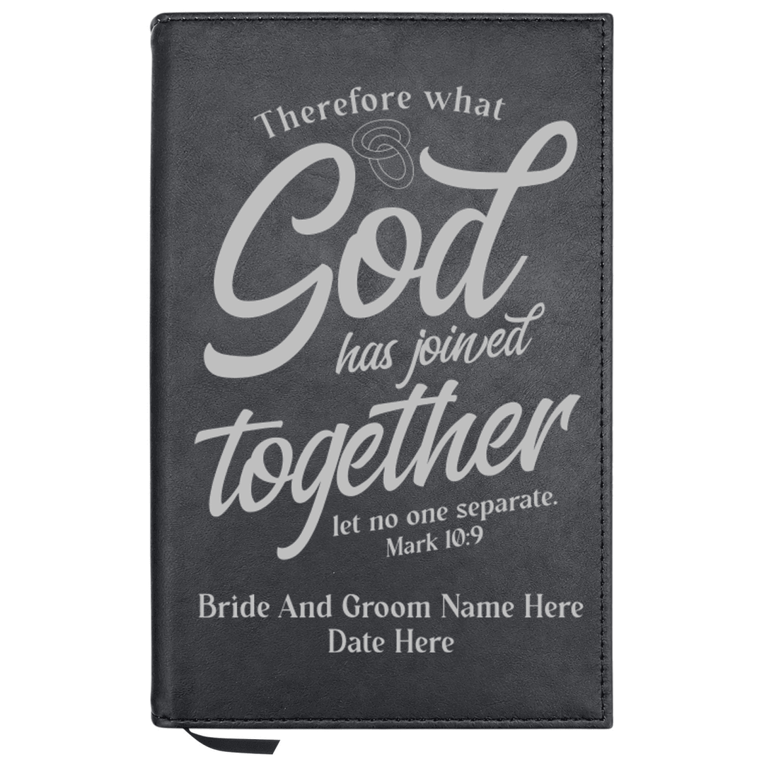 Personalized Leatherette Journal Notebook | Wedding Collection - Shepherds Shelf