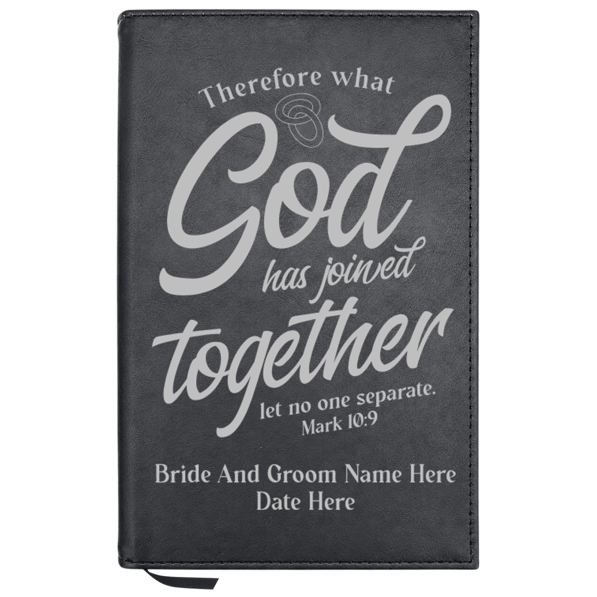 Personalized Leatherette Journal Notebook | Wedding Collection - Shepherds Shelf