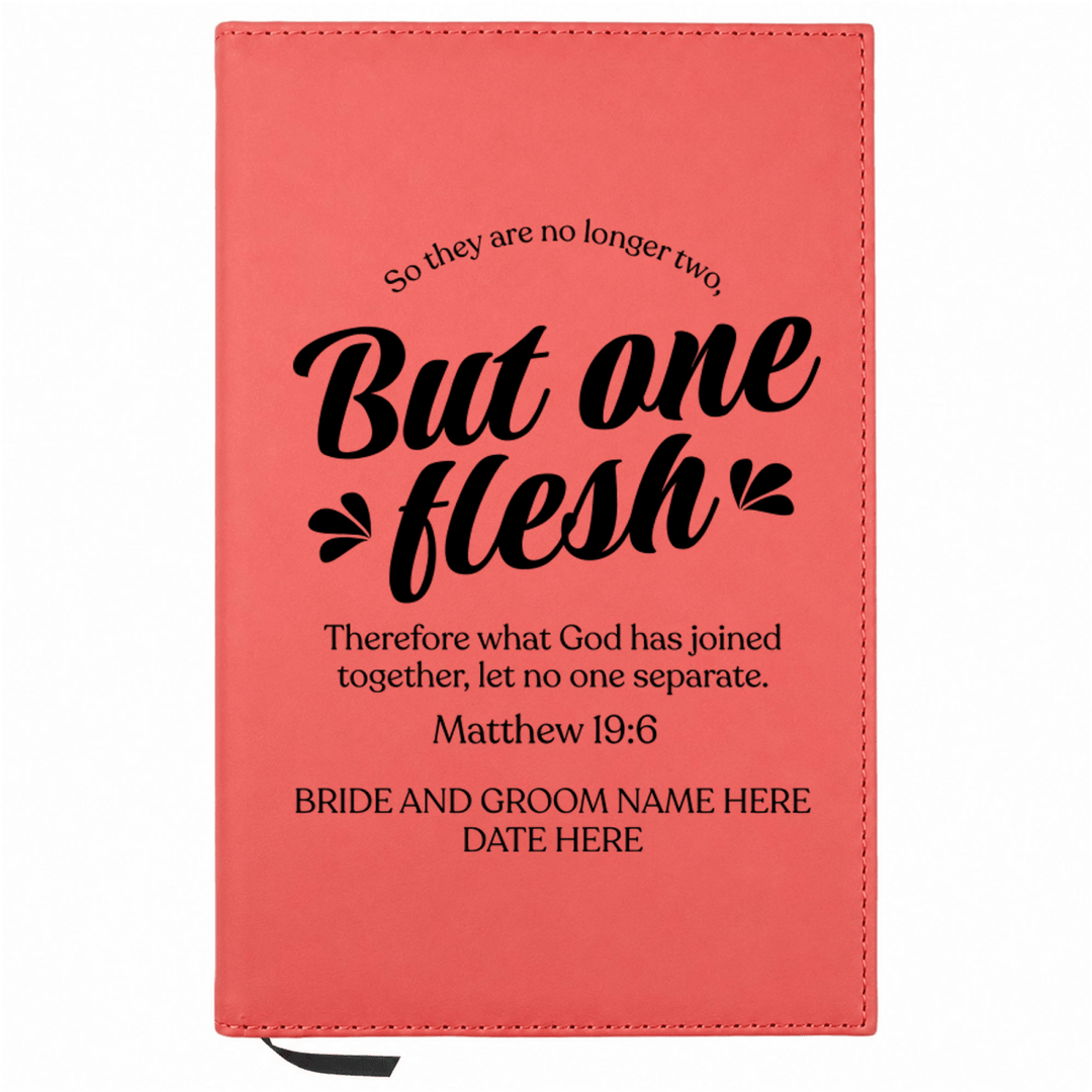 Personalized Leatherette Journal Notebook | Wedding Collection - Shepherds Shelf