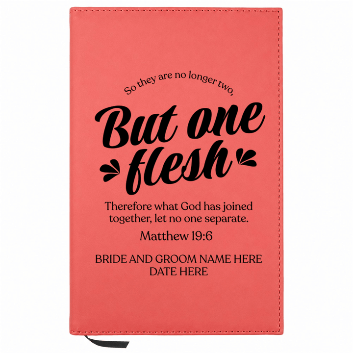 Personalized Leatherette Journal Notebook | Wedding Collection - Shepherds Shelf