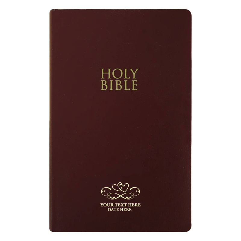 NIV Burgundy Standard Size Holy Bible Small Print