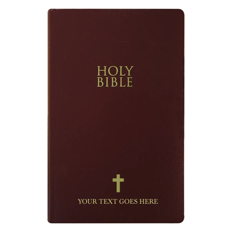 NIV Burgundy Standard Size Holy Bible Small Print