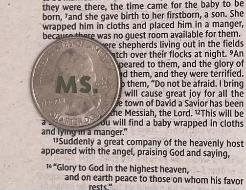 Print sample for this Bible
