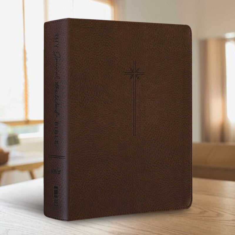 NIV Brown Standard Size Premium Holy Bible Medium Print