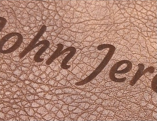 Actual personalization sample for this Bible