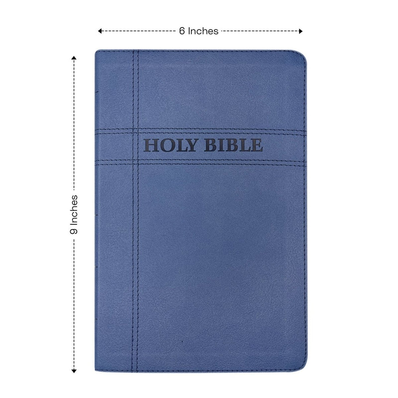 NIV Blue Standard Size Premium Indexed Holy Bible Small Print