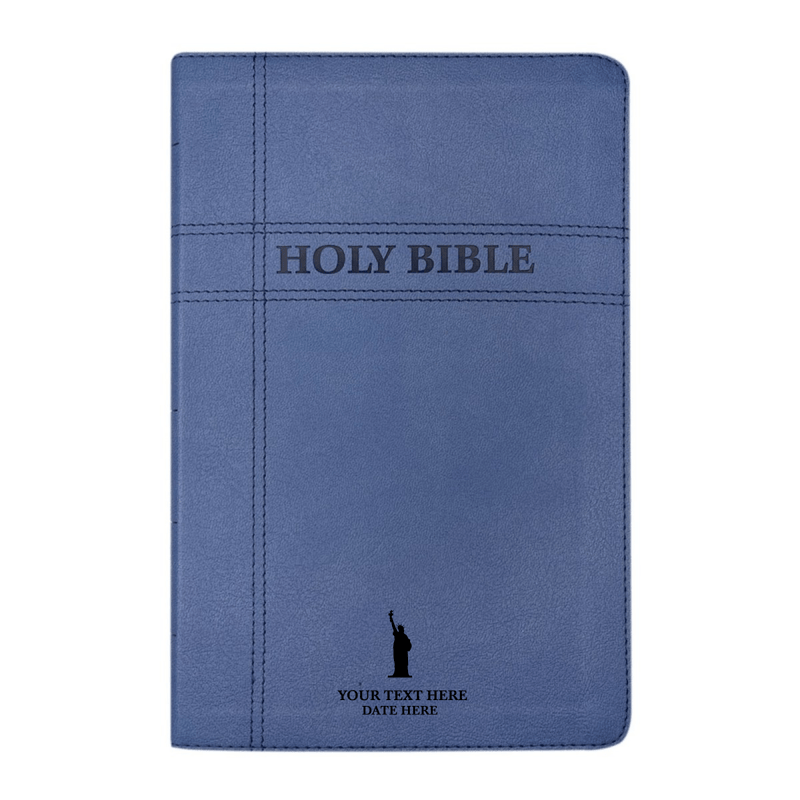 NIV Blue Standard Size Premium Indexed Holy Bible Small Print