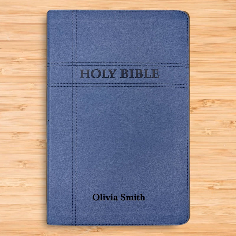 NIV Blue Standard Size Premium Indexed Holy Bible Small Print