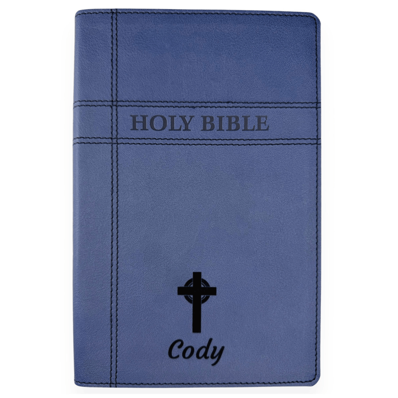 NIV Blue Standard Size Premium Indexed Holy Bible Small Print
