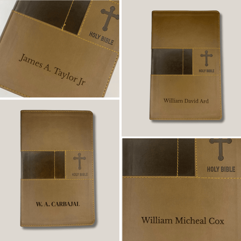 NIV Brown Standard Size Premium Indexed Holy Bible Small Print