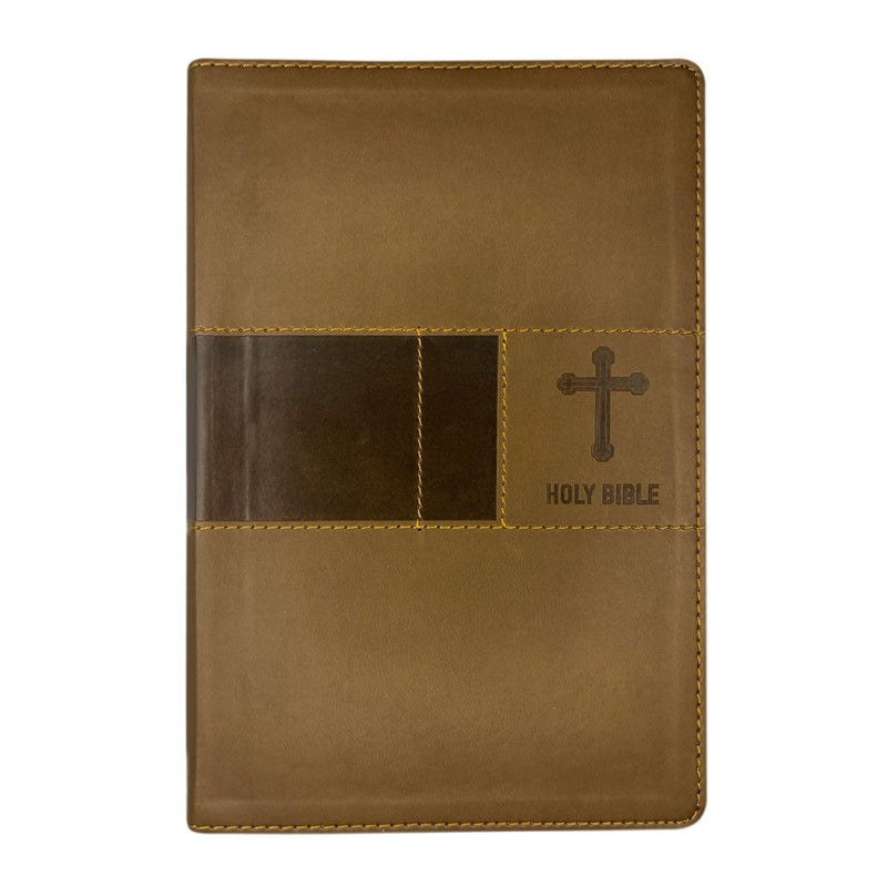 NIV Brown Standard Size Premium Indexed Holy Bible Small Print