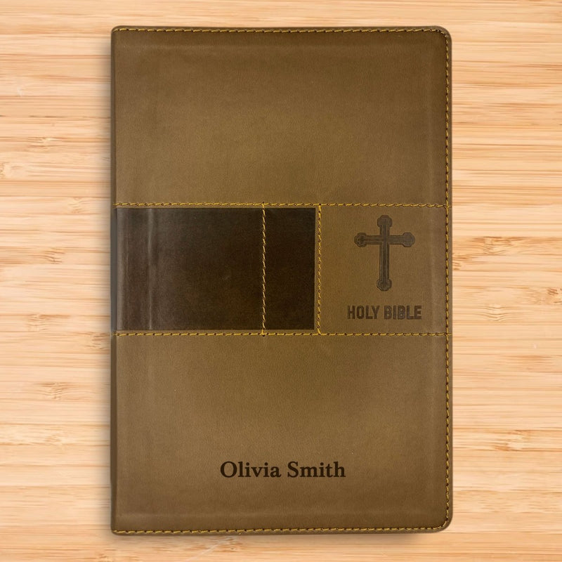 NIV Brown Standard Size Premium Indexed Holy Bible Small Print