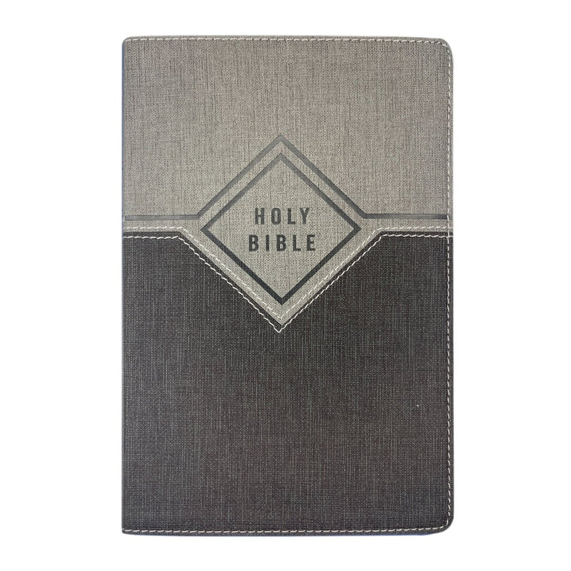 NIV Gray Standard Size Premium Indexed Holy Bible Small Print
