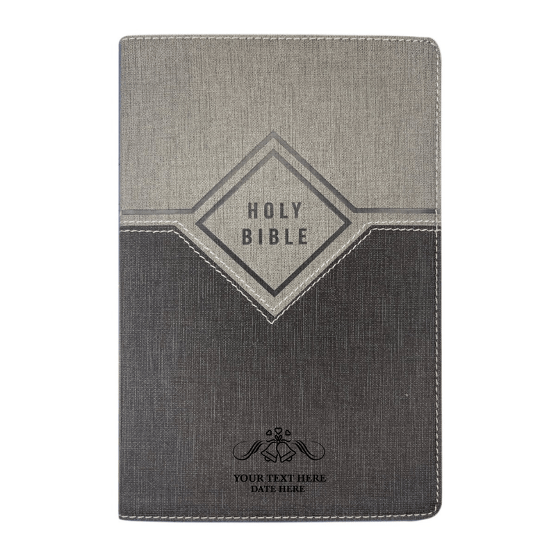 NIV Gray Standard Size Premium Indexed Holy Bible Small Print